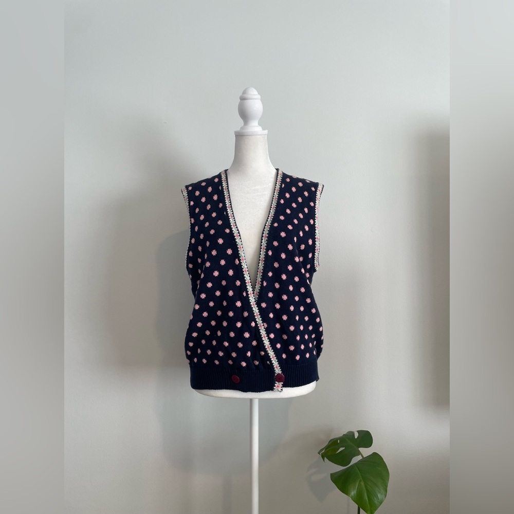 Vintage 80s Components by Susan Bristol Sweater Vest